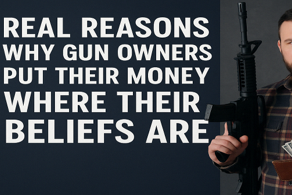 Real reasons why gun owners put their money where their beliefs are