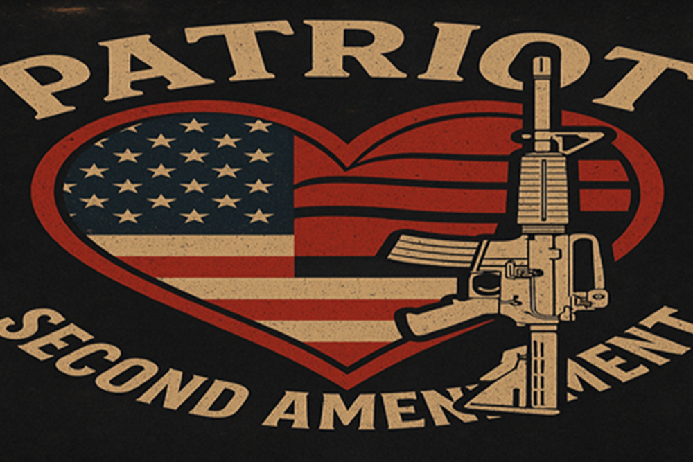 The heart of a patriot who supports the Second Amendment