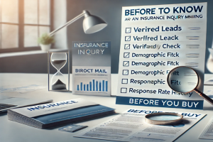 What to Know Before Purchasing an Insurance Inquiry Mailing List